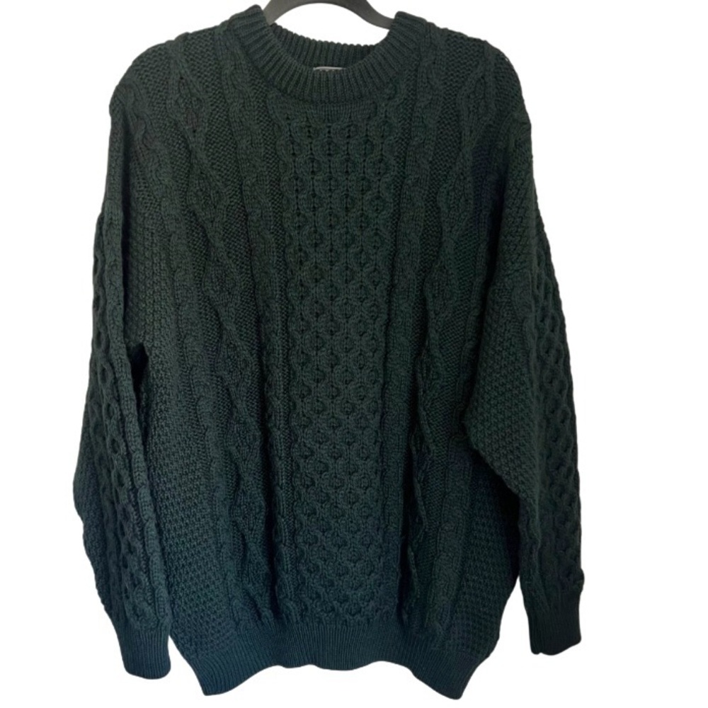 Vintage Kerry Traditions Woollen Mills Wool Sweater Knit Top Men's XXL
